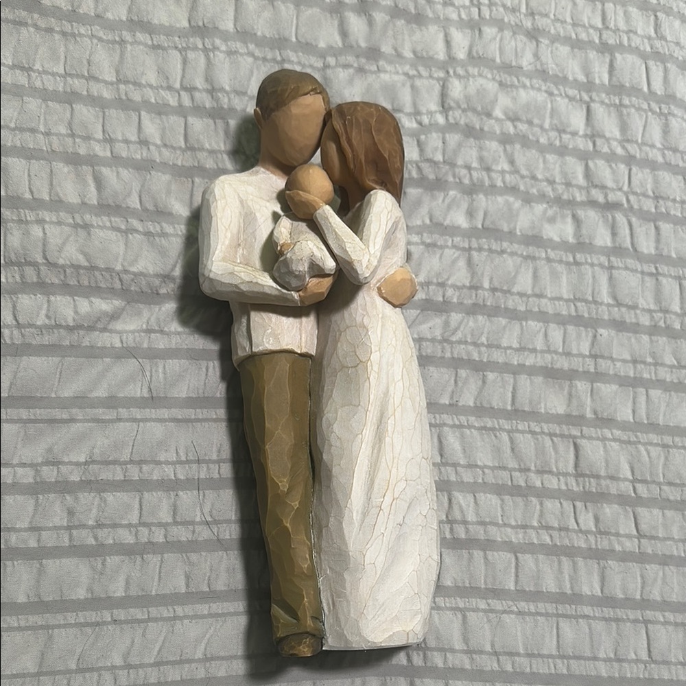 Willow Tree White and Brown Sculpture Art